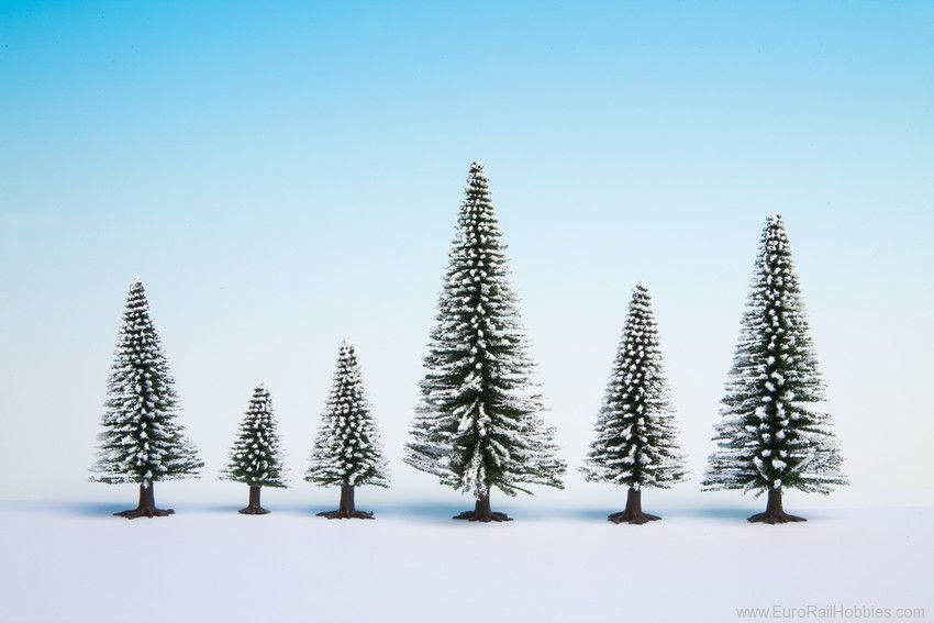 Noch 26828 Snow Fir Trees, 25 pcs., 5 - 14 cm high