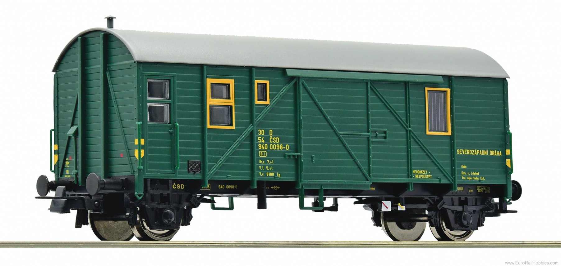 Roco 76603 Goods train guard wagon, CSD