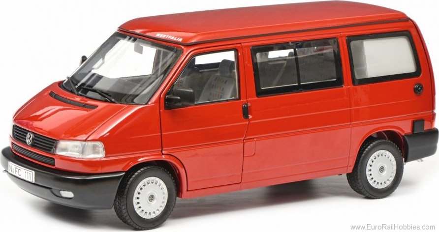 Schuco 450042000 VW T4b Westfalia Camper, red, (1:18)