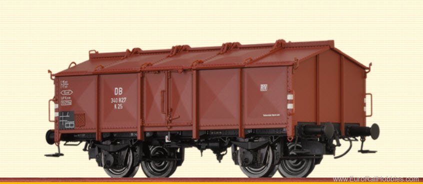 Brawa 50541 Lidded Freight Car K 25 Ladegew / Tragf DB