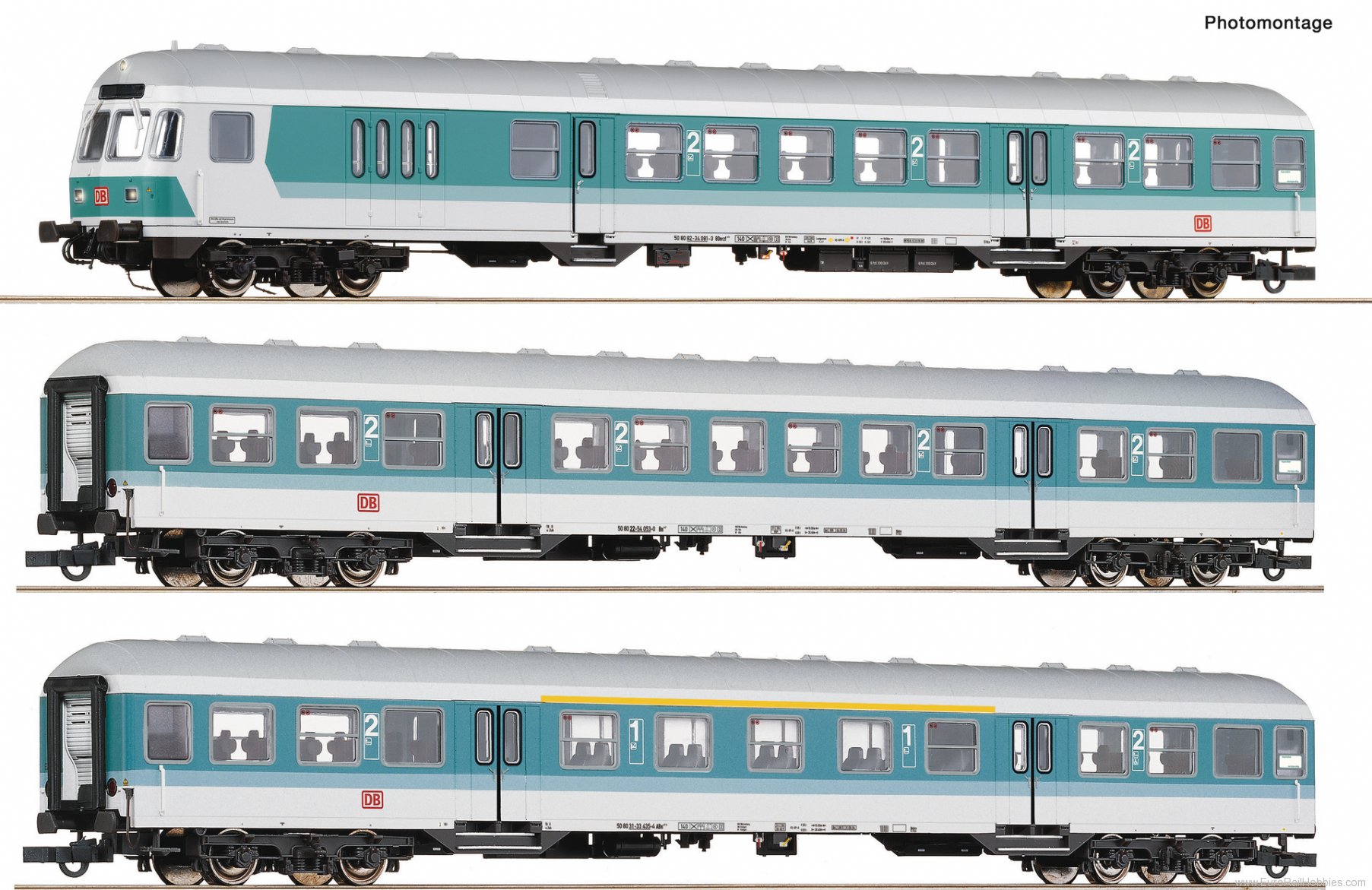 Roco 6200034 3-piece set 1: Commuter coaches, DB AG