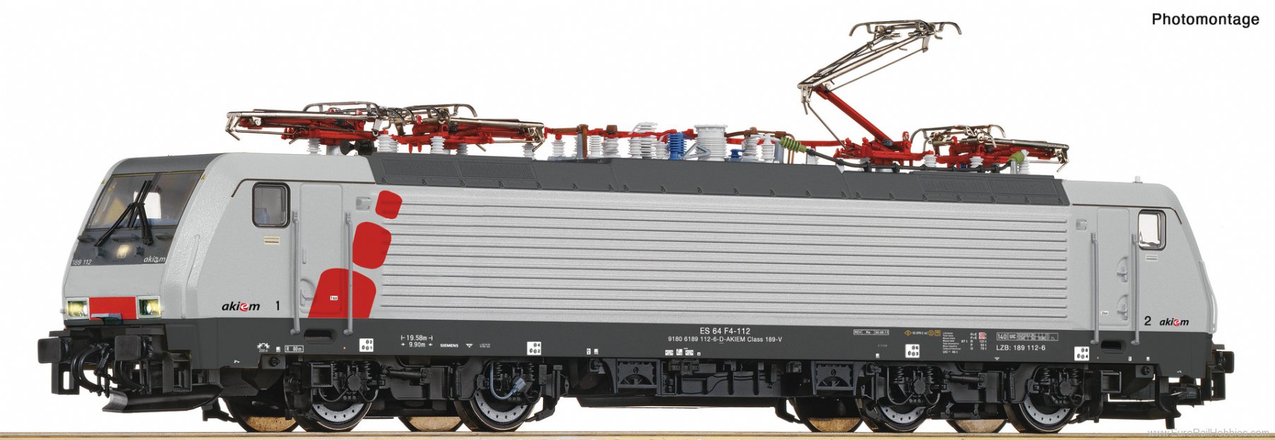 Roco 7510057 Electric locomotive 189 112-6, Akiem (DCC Sou