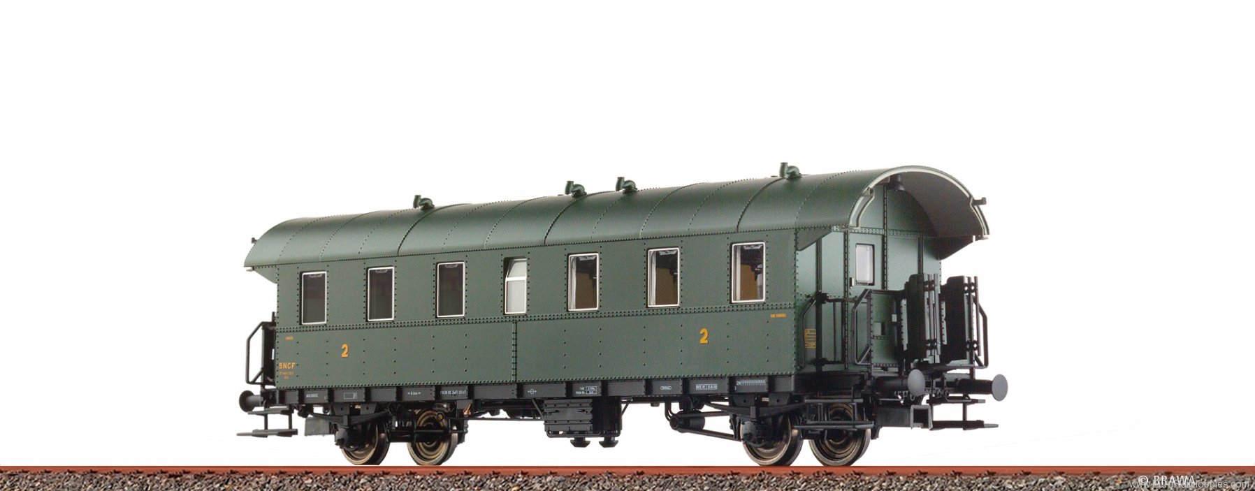 Brawa 46718 SNCF Passenger Coach Ci28 2nd Class (Factory 