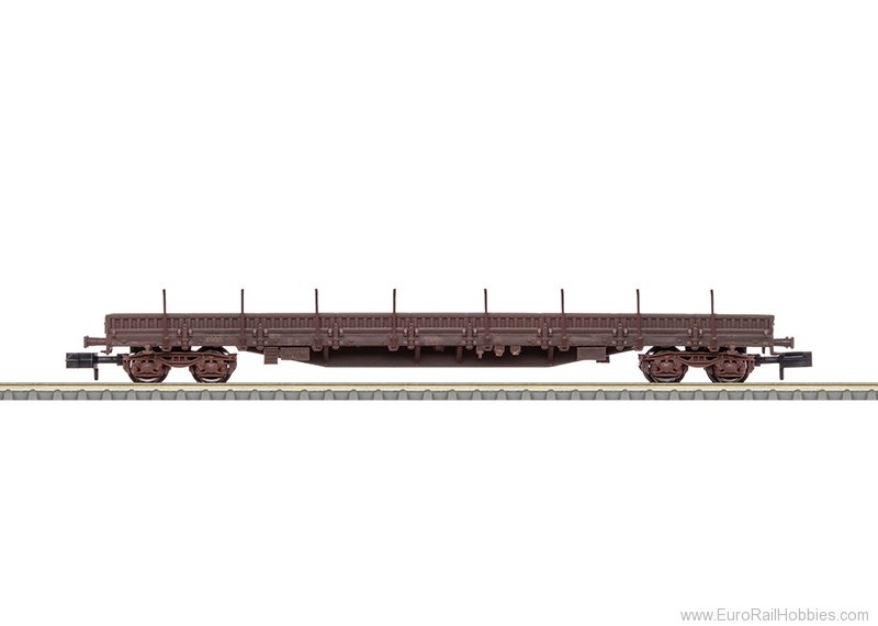 Trix 18526 MiniTrix SNCB Type Res Stake Car (Weathered)