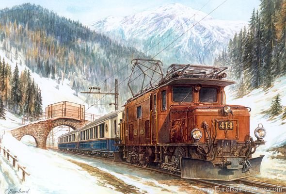 Art Prints 1016 RHB, Alpine Classic Express