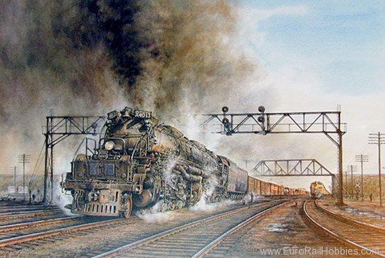 Art Prints 1023 UP Big Boy 4013 out of Cheyenne (Large)