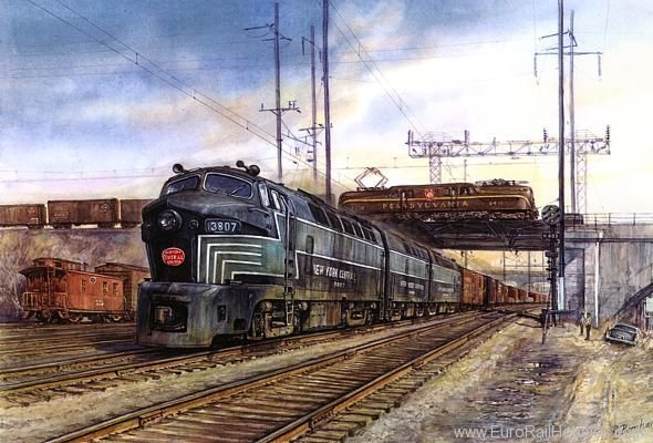 Art Prints 1038 New York BALDWIN DIESEL Locomotive