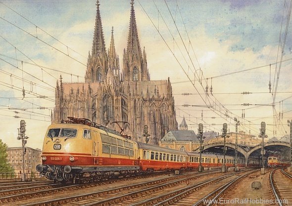 Art Prints 1052 Cologne Main Train Station, TEE with E03