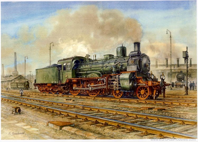 Art Prints 1068 S6 BR 13 Steam Locomotive