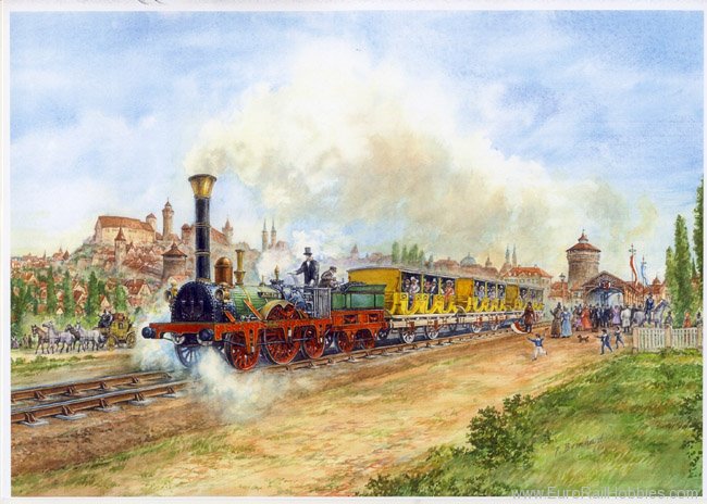 Art Prints 1070 Adler leaving Nurnberg, Germany