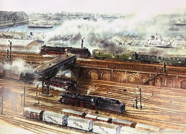 Art Prints 1084 Heavy Steam Traffic in Koln