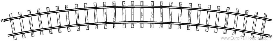 Bemo 4276000 Curve Track, R 515 mm, 24Â°