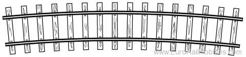 Bemo 4294557 Curve Track, R 520 mm, 12Â° HOm Code 70