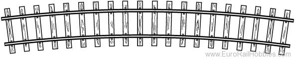 Bemo 4294567 Curve Track, R 520 mm, 15Â° HOm Code 70