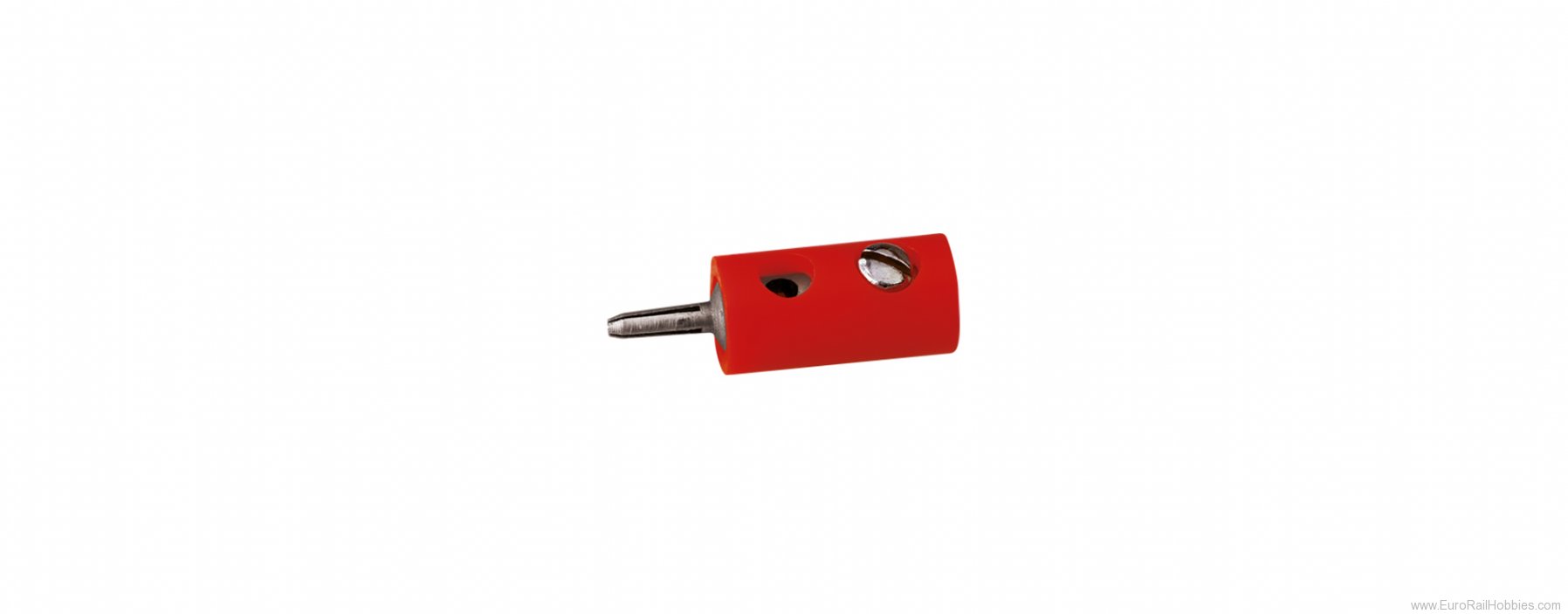 Brawa 3002 100 Male Connector, Red