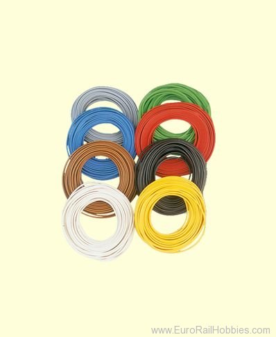 Brawa 3122 Dbl-Wire 0,14 mmÂ², 5 m ring, red