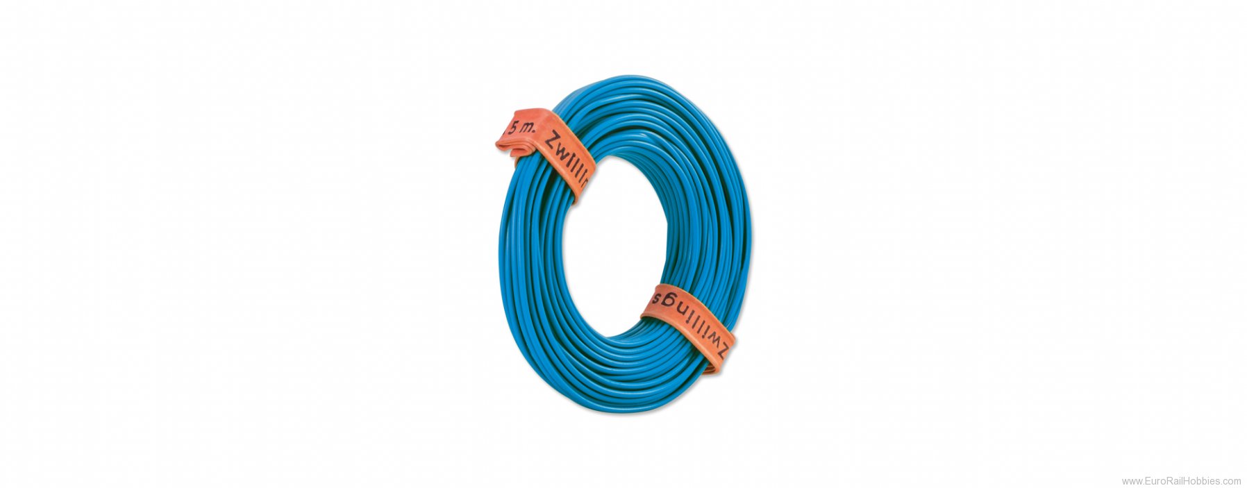 Brawa 3125 Dbl-Wire 0,14 mmÂ², 5 m ring, blue
