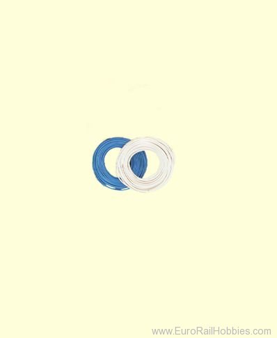 Brawa 3135 Dbl-Wire 0,14 mmÂ², 50 m drum, blue