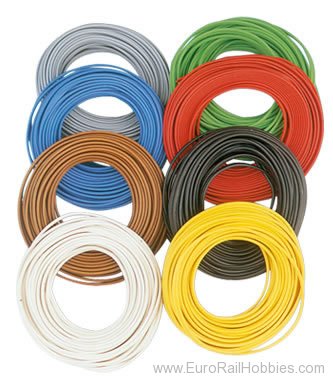 Brawa 3141 Wire 0,2 mmÂ², 10 m ring, yellow