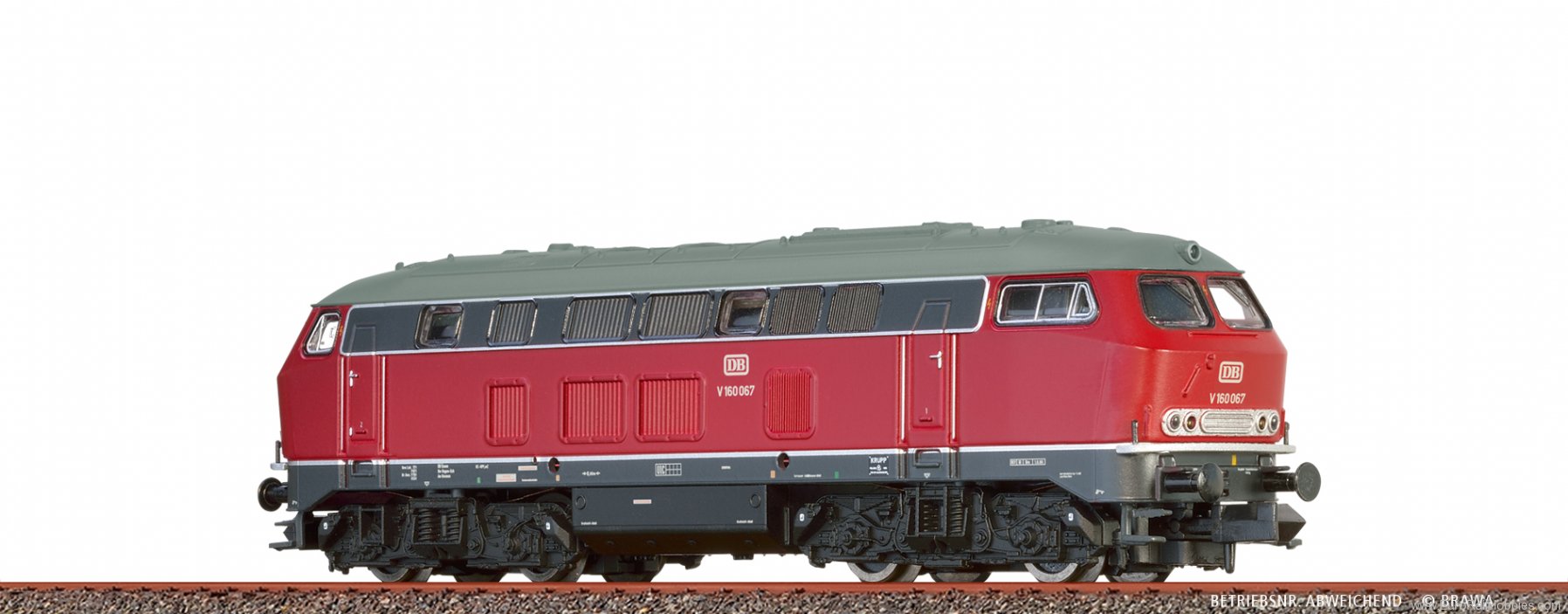 Brawa 41156 Diesel Locomotive BR V160 DB (DC Analog Basic