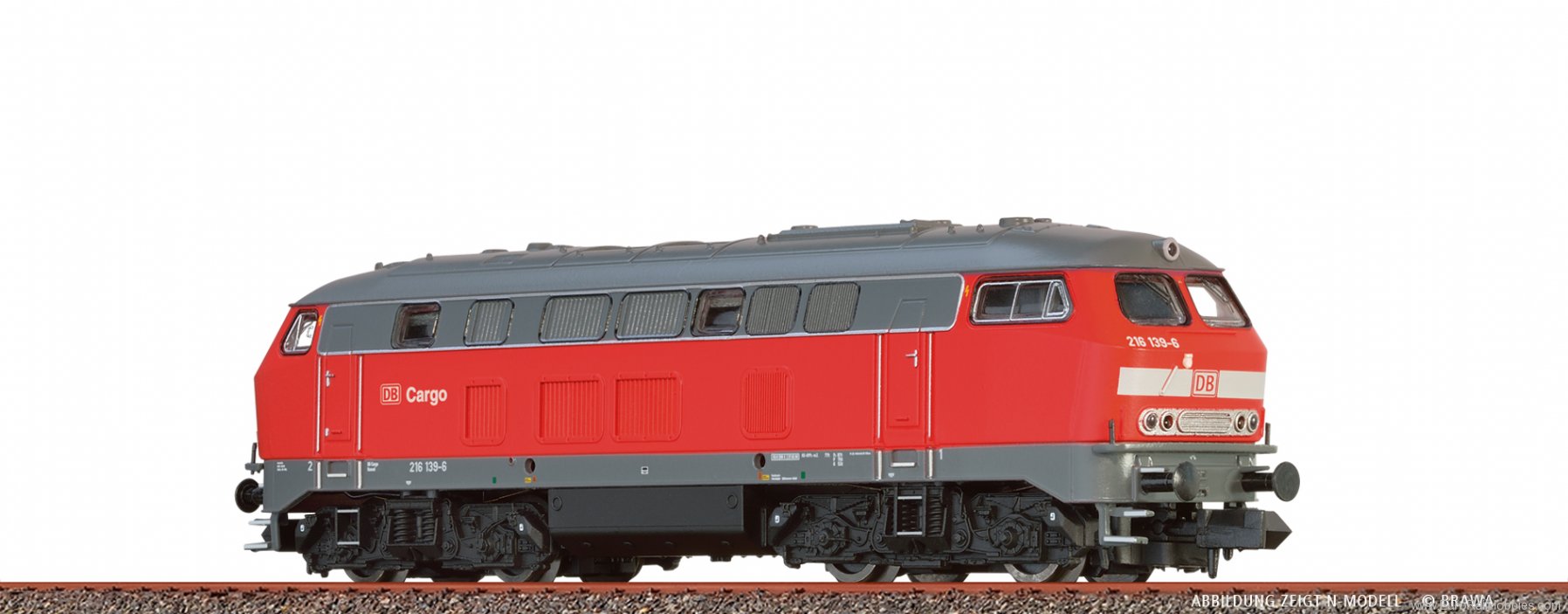 Brawa 41168 Diesel Locomotive BR 216 DB CARGO (DC Analog 