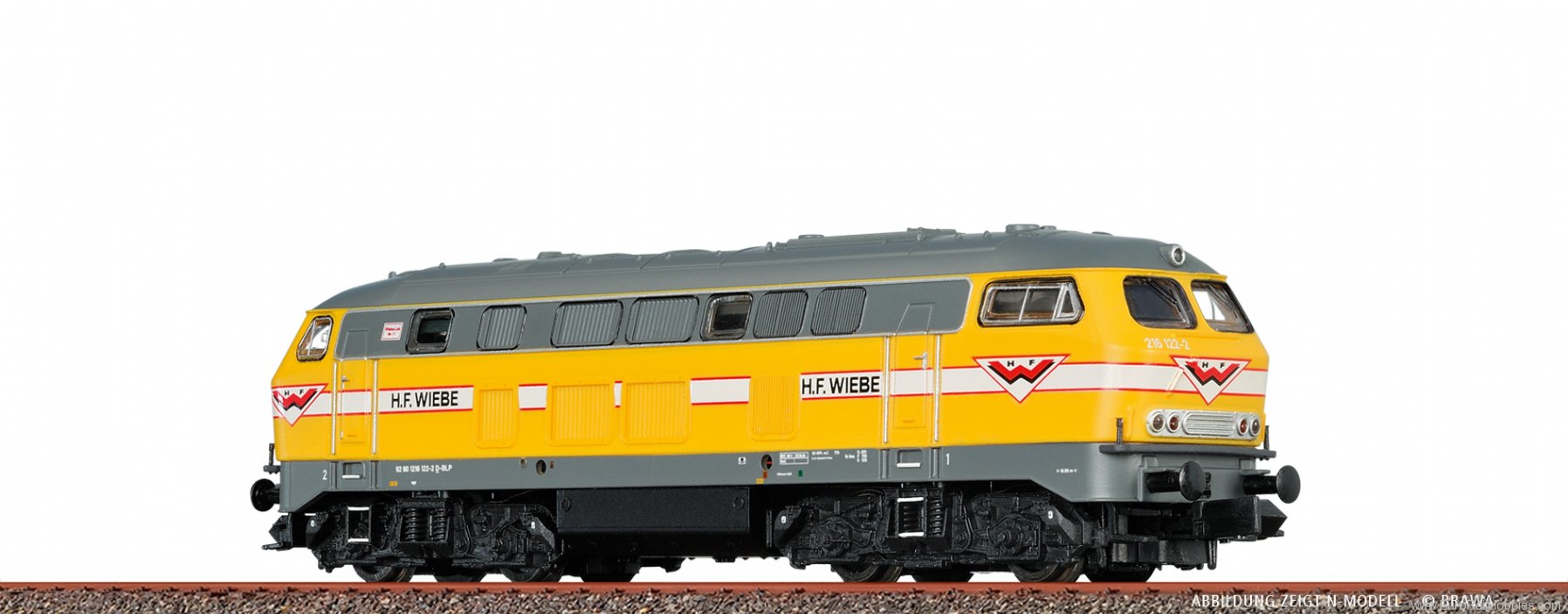 Brawa 41174 Diesel Locomotive BR 216 Wiebe (DC Digital Ex