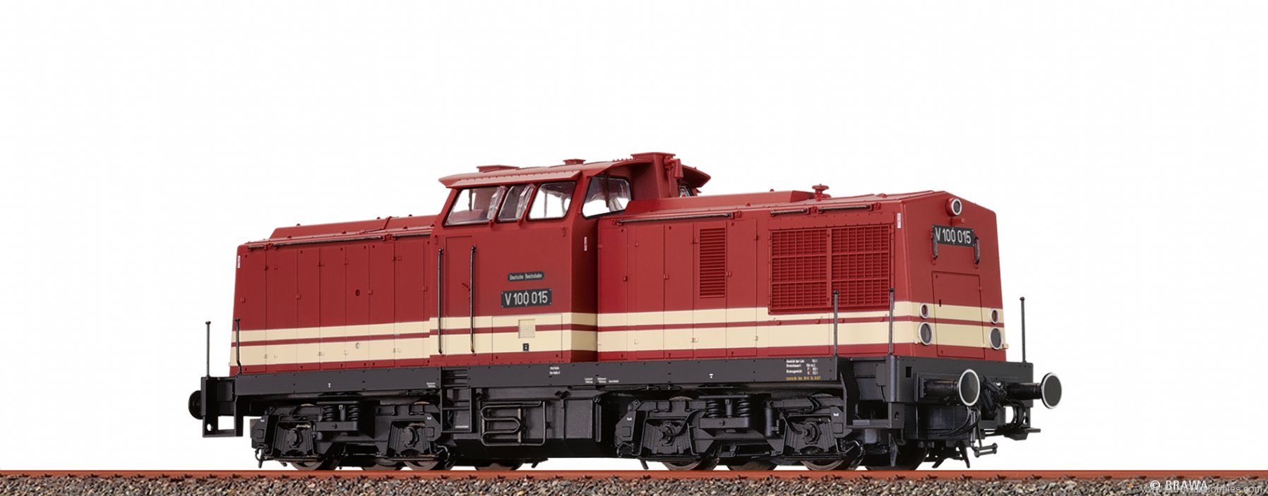 Brawa 41284 Diesel Locomotive BR V100 DR (DC Analog Basic