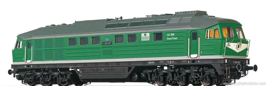 Brawa 41470 Diesel Locomotive V300 Wismut AG DR(DC Analog