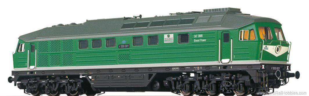 Brawa 41472 Diesel Locomotive V300 Wismut AG DR(Digital E