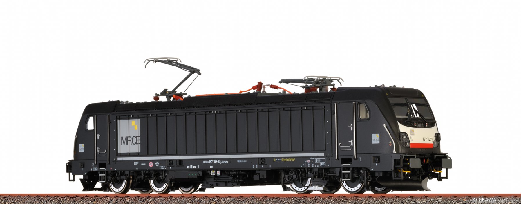 Brawa 43828 Electic Locomotive BR 187 TRAXX 3 MRCE(DC Ana