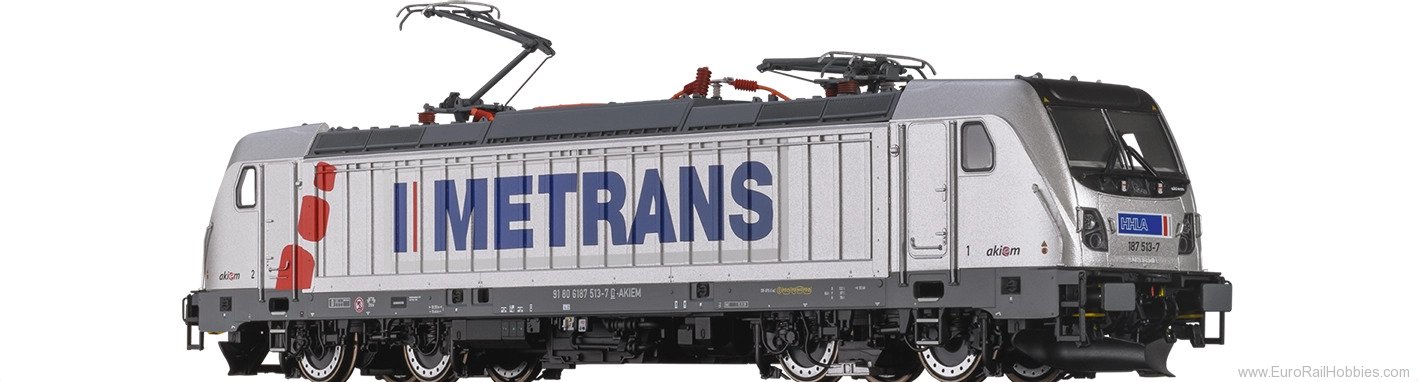 Brawa 43850 BRAWA BR 187 TRAXX METRANS Electric Locomotiv
