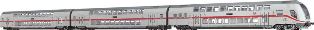 Brawa 44527 TWINDEXX VarioÂ® IC2-Double-Deck Coaches DB