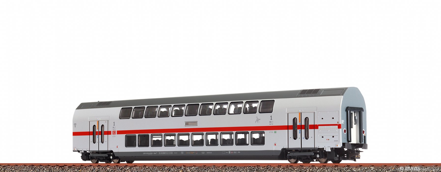 Brawa 44569 TWINDEXX VarioÂ® IC2 Middle Wagon DB AG, 1s