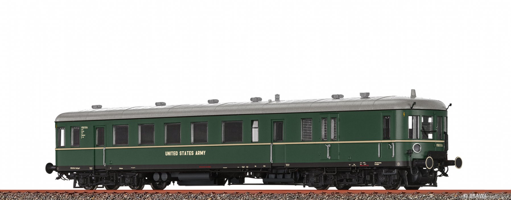 Brawa 44730 Diesel Railcar VT 60.5 US-Army(Digital Extra)