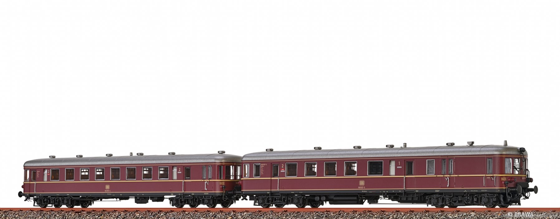 Brawa 44740 Diesel Railcar BR 660 and Trailer 945 DB (DC 