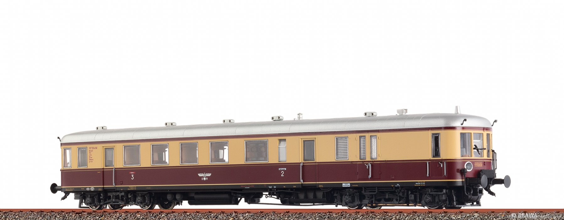 Brawa 44744 Diesel Railcar BR VT137 DRG (DC Analog Basic 