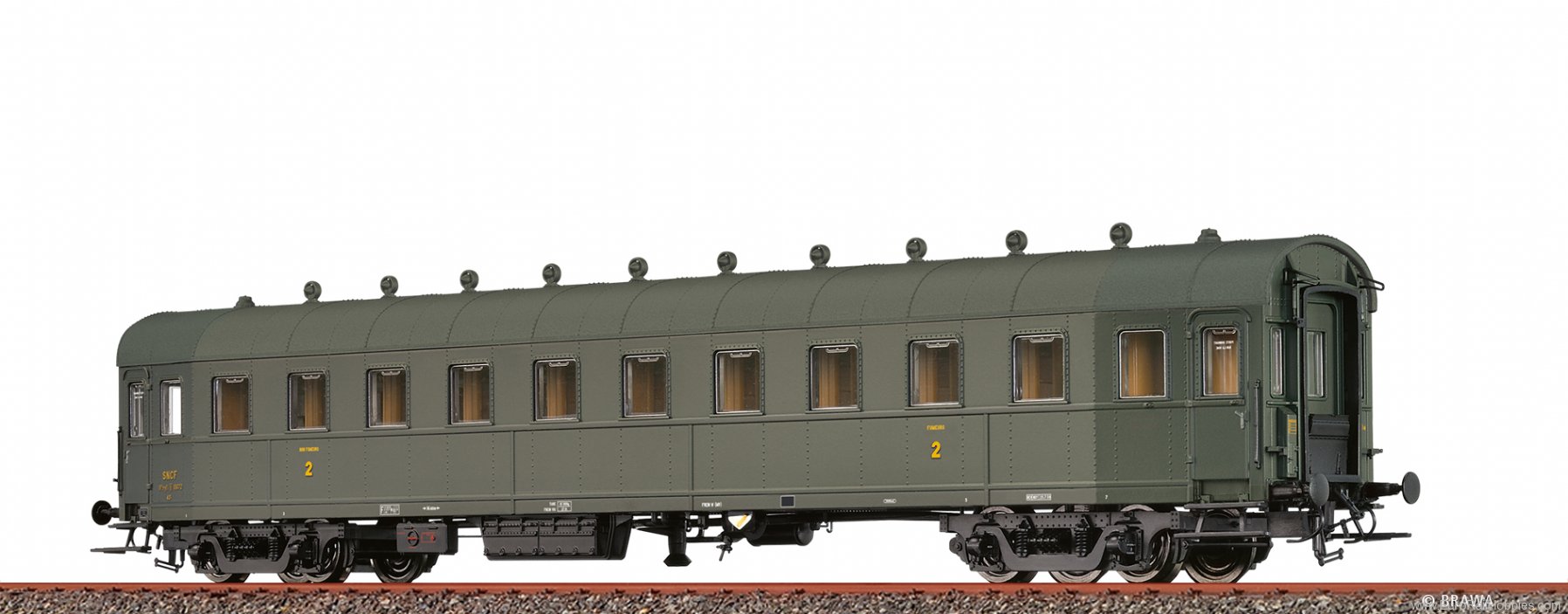 Brawa 45324 express Train Car B4u der DR