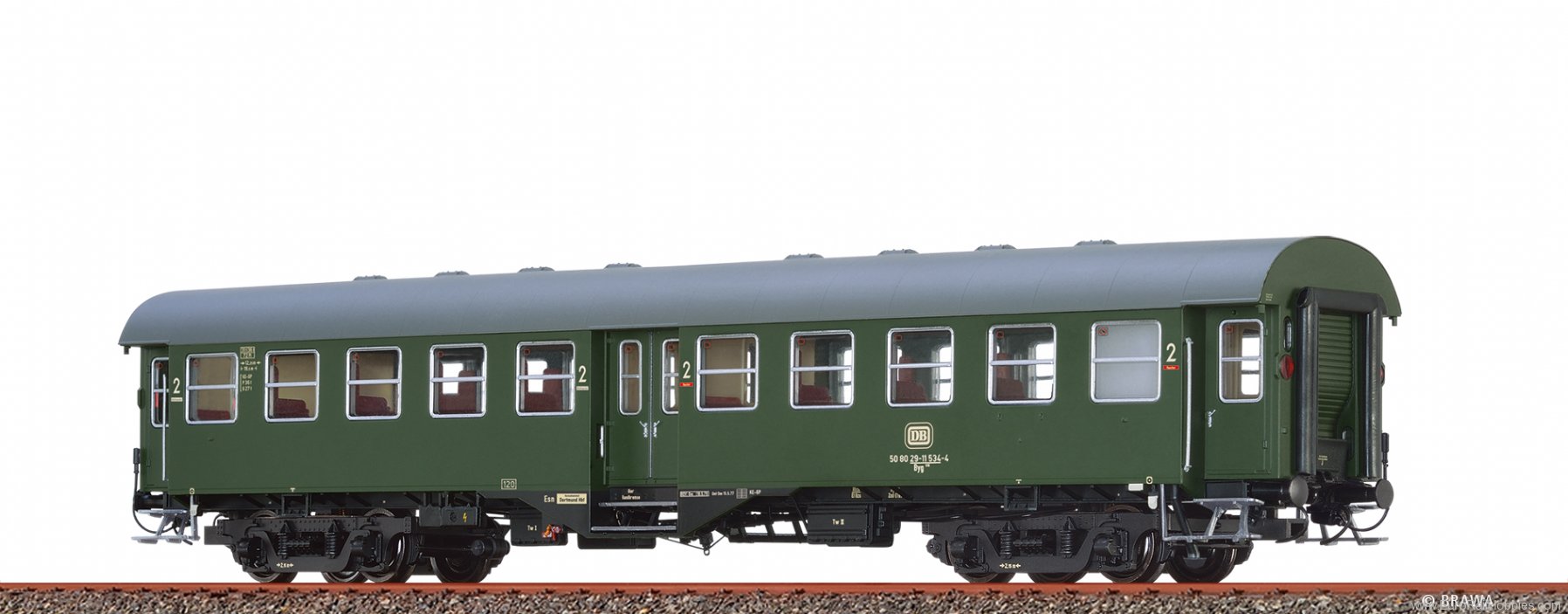 Brawa 46103 DB 4 Axle Passenger Coach Byg 514