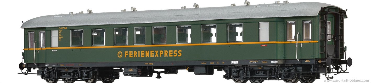 Brawa 46202 BRAWA DB Passenger Coach C4Ã¼pwe 'DER Ferie