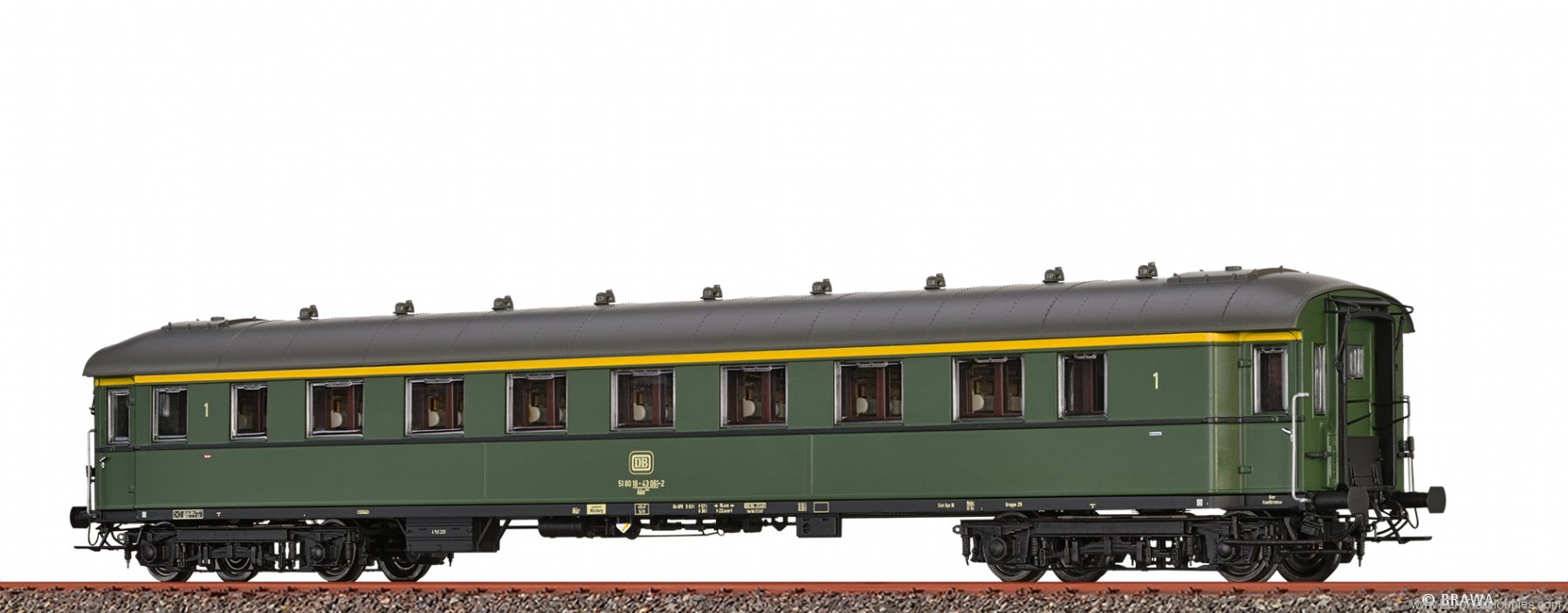 Brawa 46417 DB Express Train Coach AÃ¼e 305 (Factory So