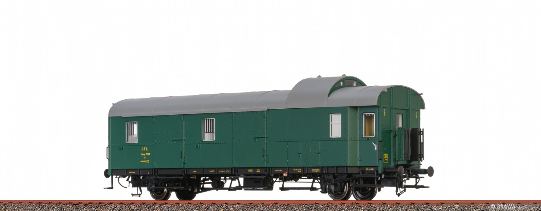 Brawa 46761 CFL Luggage Car D2mep (Built-in LED Lighting)