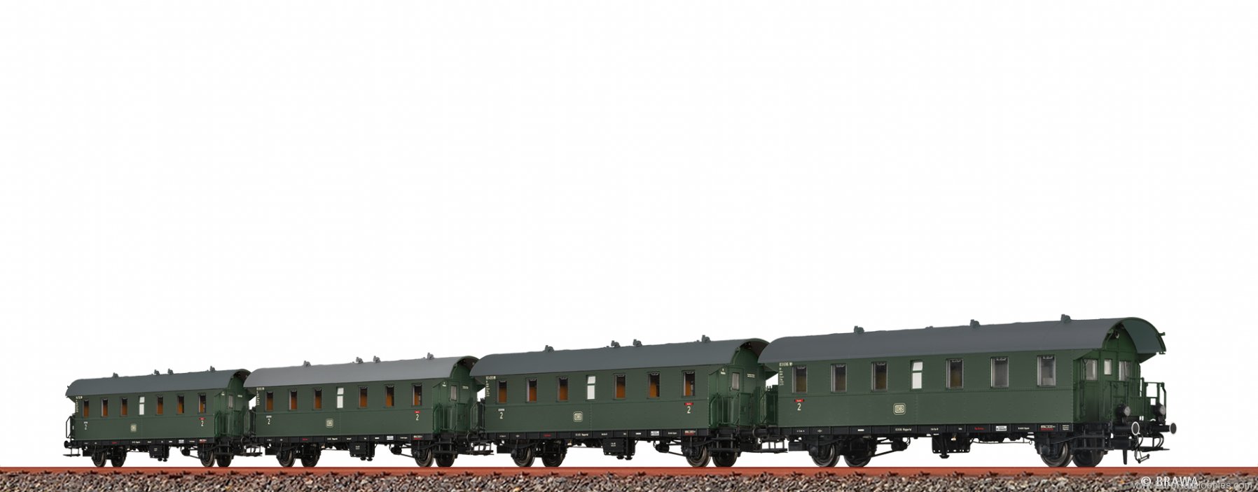 Brawa 46776 Passenger Coaches Bif-28 / Bi-28 / Bi-28 and 