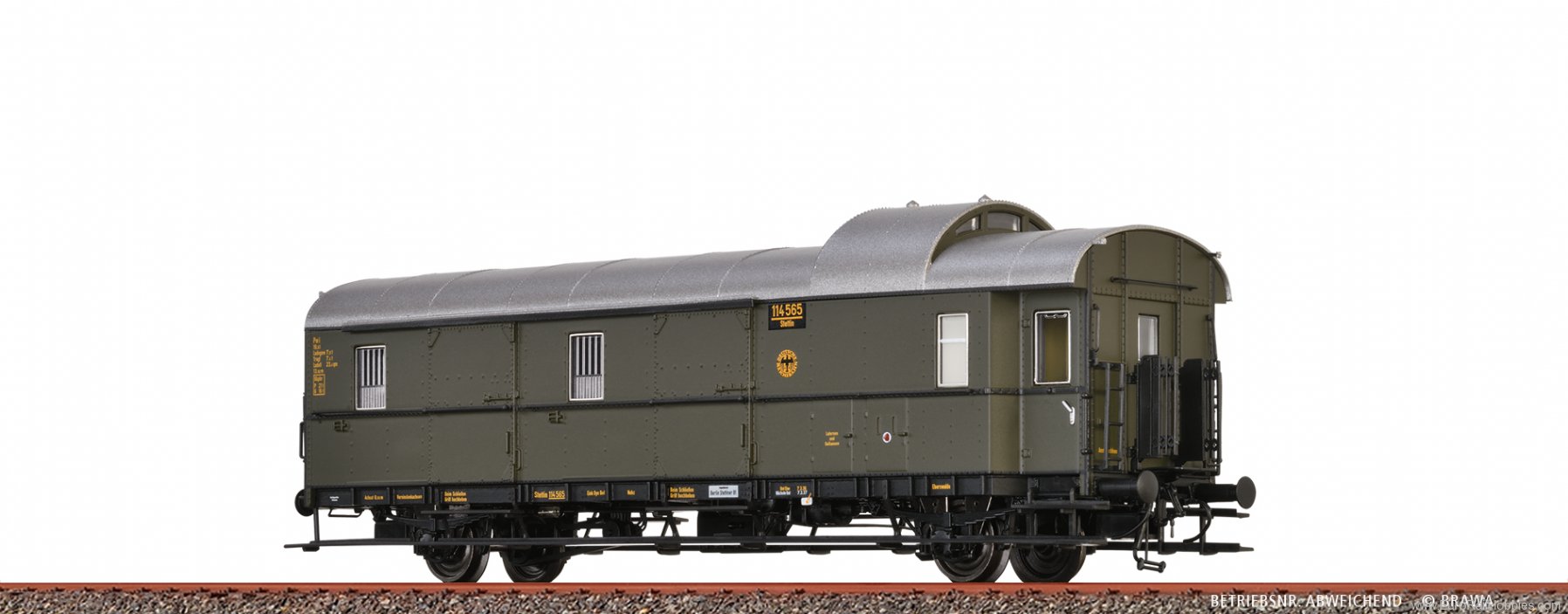 Brawa 46793 Standard Corridor Coach Pwi-29 DRG(DC Analog 