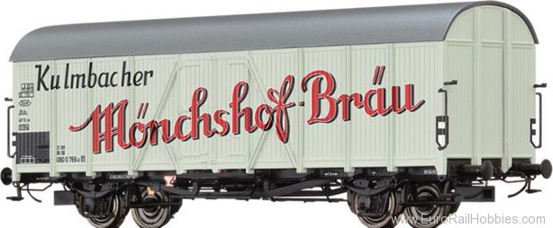 Brawa 47619 Refrigerator Car Kulmbacher MÃ¶nchshof-BrÃ