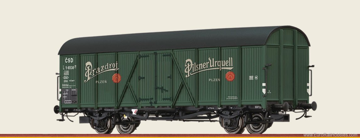 Brawa 47629 CSD Refrigerator Car L 'Pilsner Urquell' Road