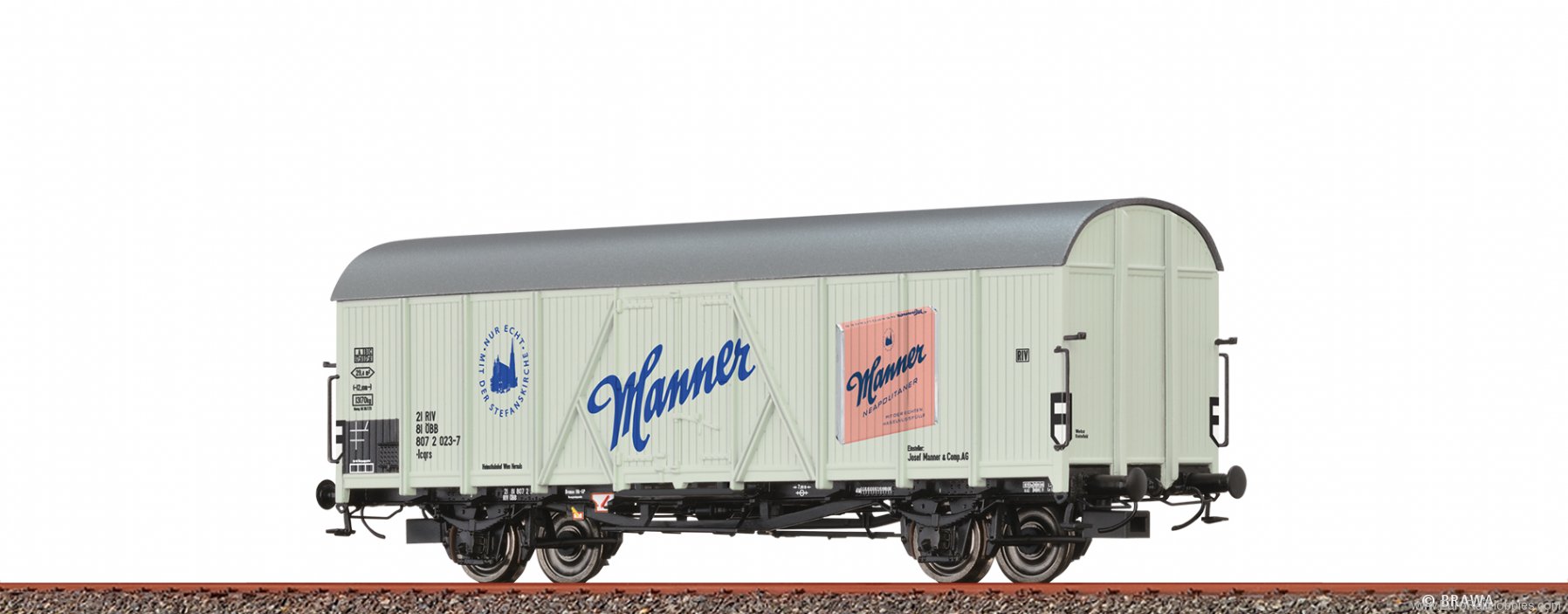 Brawa 47648 Refrigerator Car Tnfhs38 Manner ÃBB (Facto