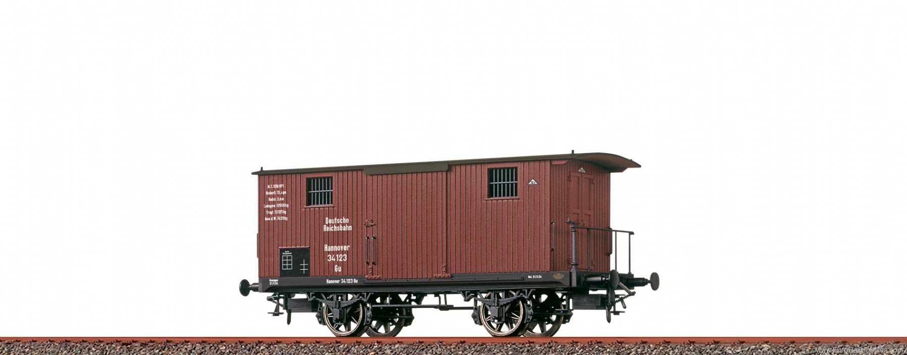 Brawa 47728 Covered Freight Car Gu DRG