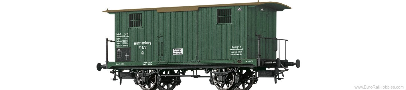 Brawa 47732 BRAWA  K.W.St.E. Covered Freight Car 'Spezial