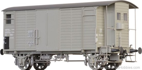 Brawa 47886 Gedeckter Guterwagen K2 der SBB  (Factory Sol