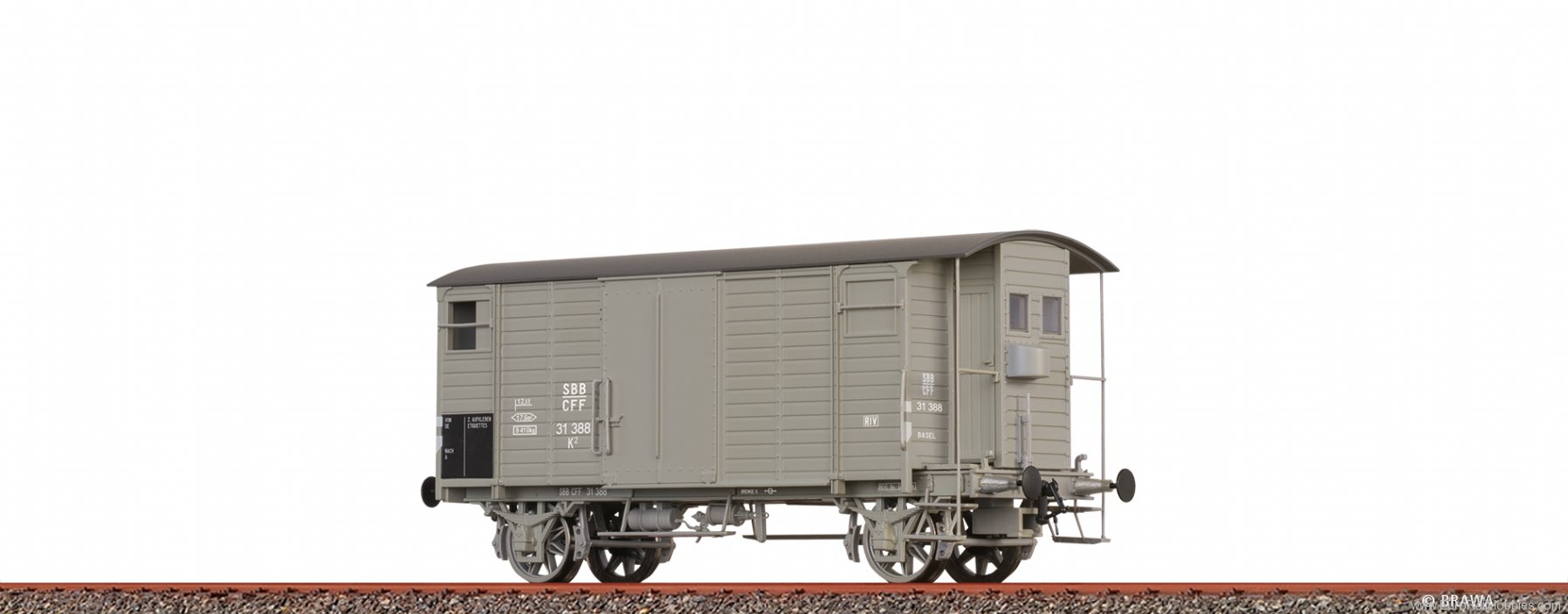 Brawa 47893 SBB Covered Freight Car K2
